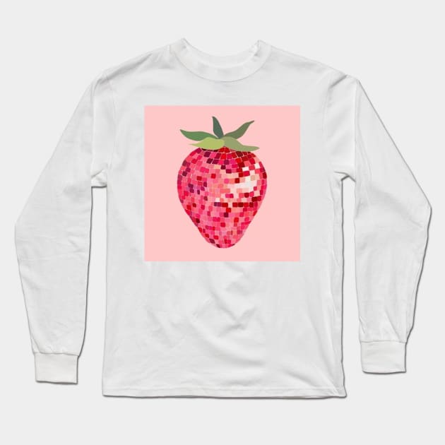 disco strawberry Long Sleeve T-Shirt by AmandaGJ9t3